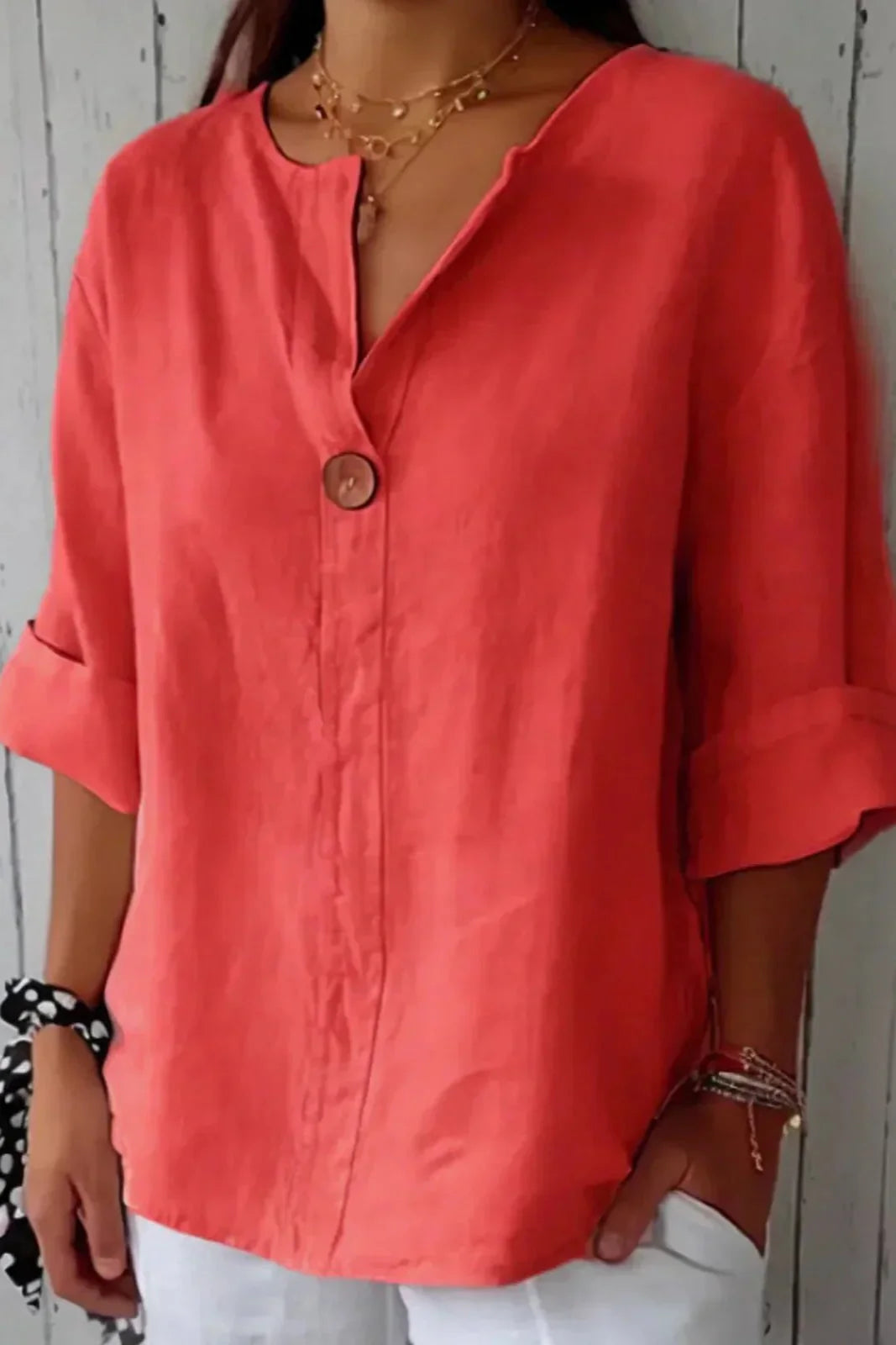 Anica | Relaxed V-Neck Top