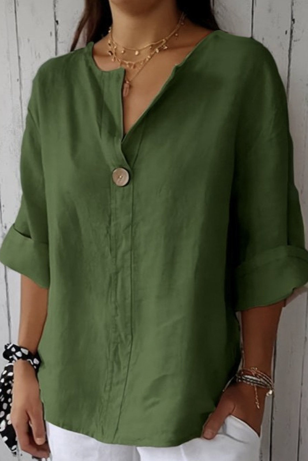 Anica | Relaxed V-Neck Top