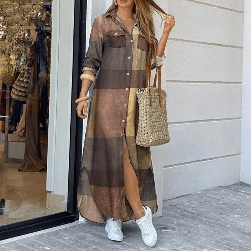 Hana | Long Sleeve Print Dress