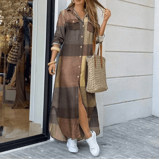 Hana | Long Sleeve Print Dress