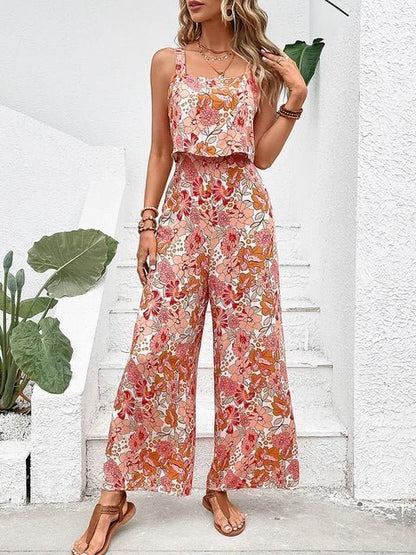 Aurelia | Floral Grace Wide-Leg Jumpsuit