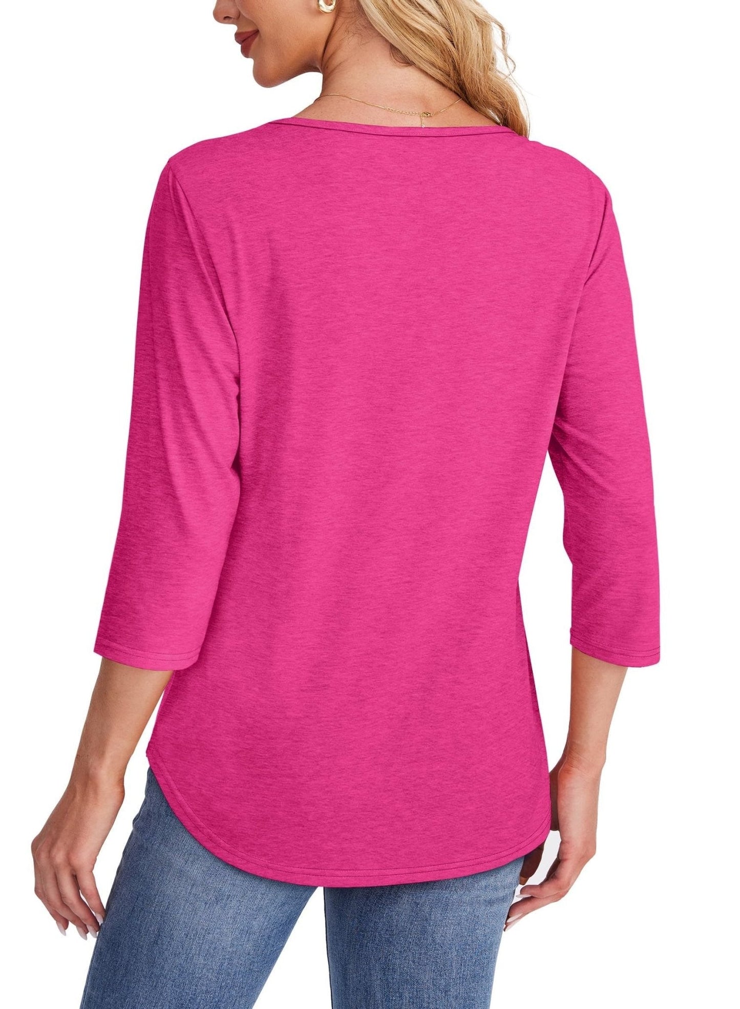 Tiare | Pleated 3/4 Sleeve Top