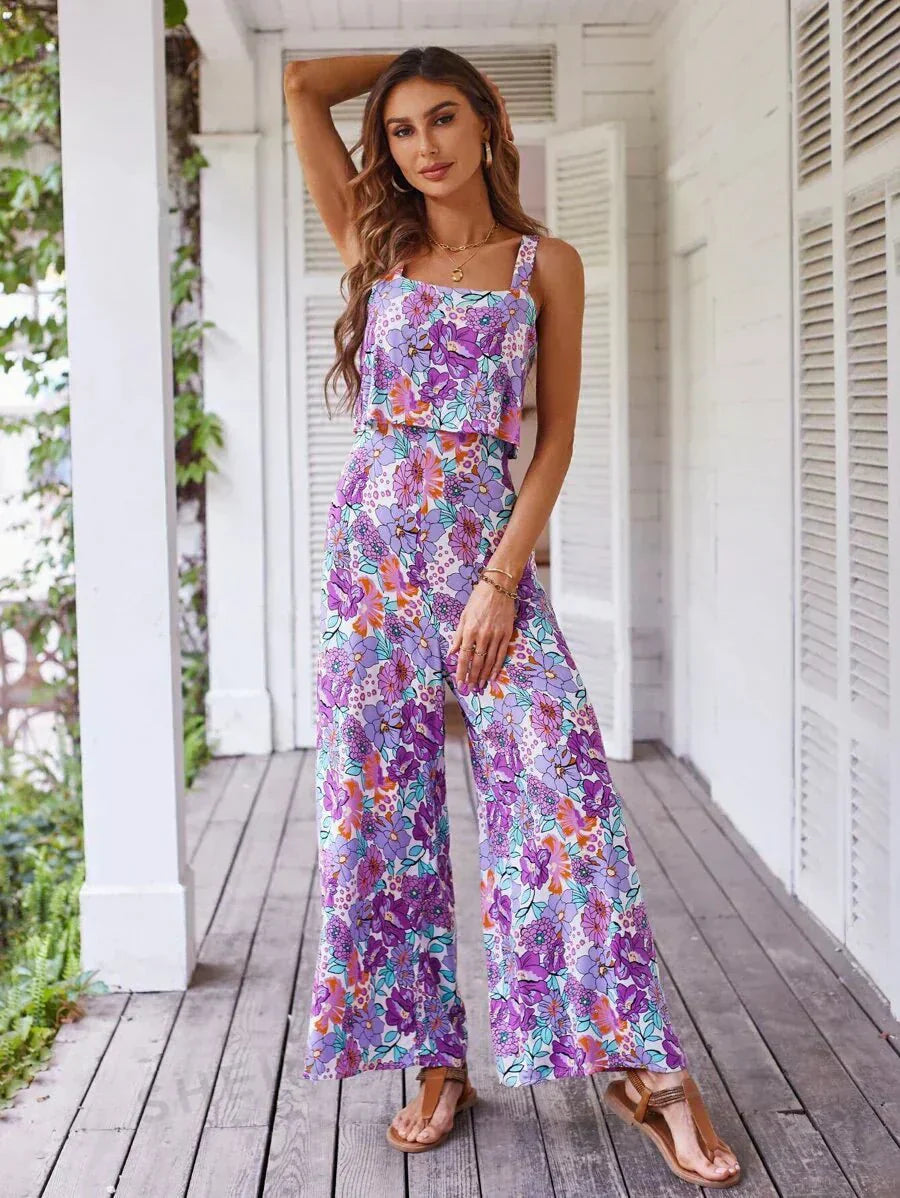 Aurelia | Floral Grace Wide-Leg Jumpsuit