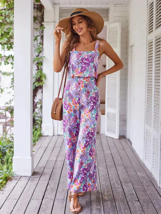 Aurelia | Floral Grace Wide-Leg Jumpsuit