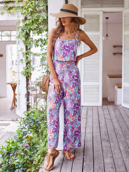 Aurelia | Floral Grace Wide-Leg Jumpsuit