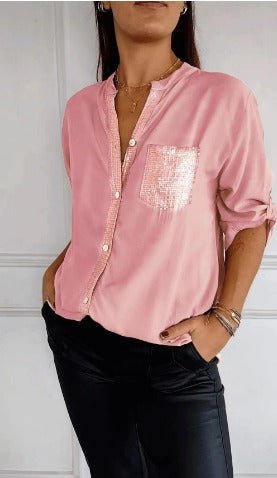 Isabella | Pink Coastal Chic Top