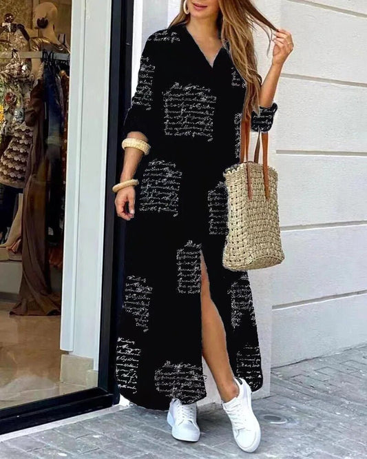 Hana | Long Sleeve Print Dress